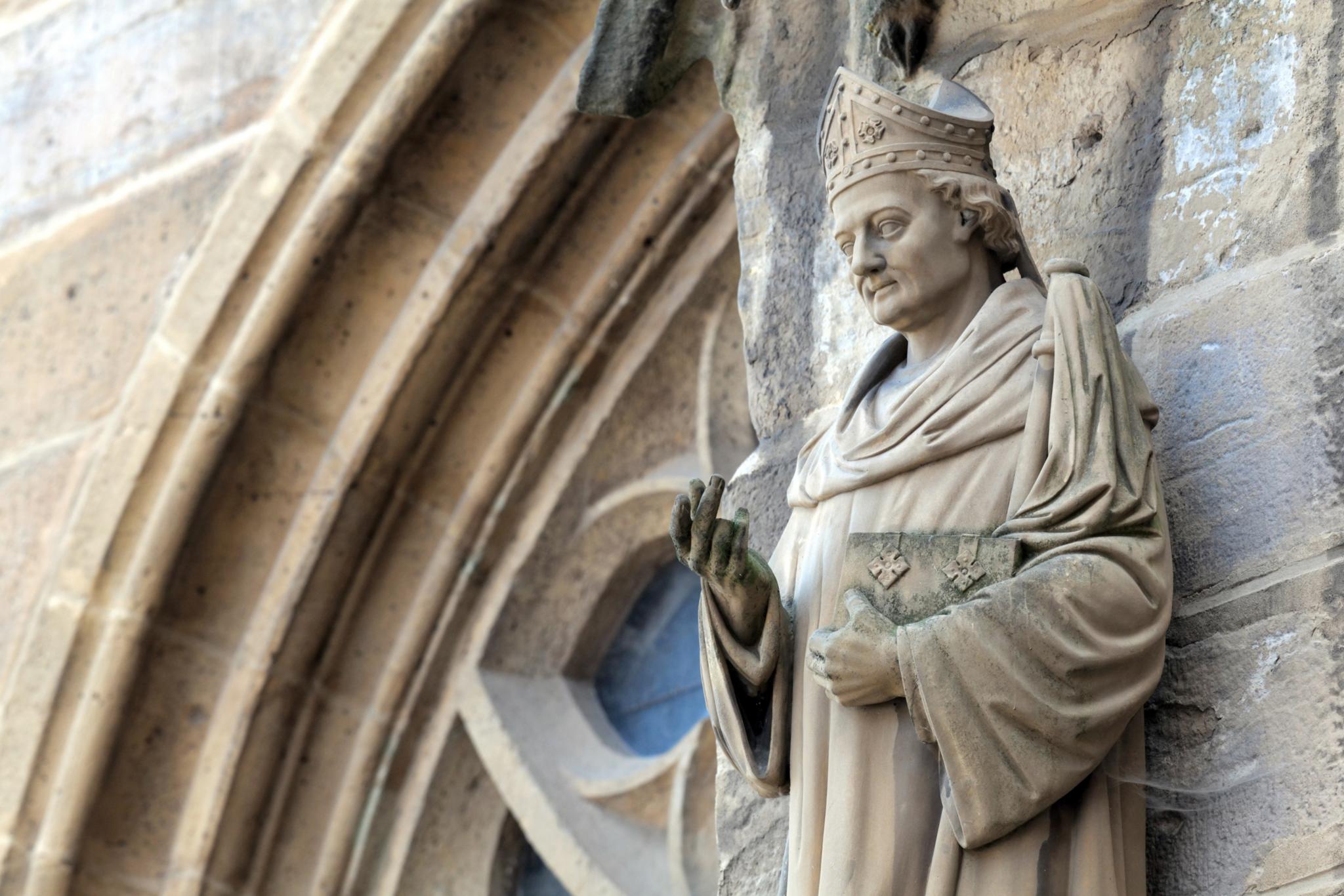 Skulpur des Heiligen Bischof Martin von Tours