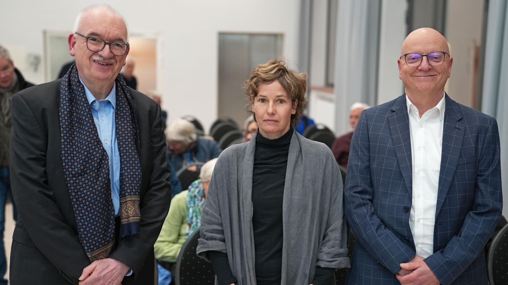 Die Wissenschaftler Wolf-Rüdiger Teegen, Nicole Reifarth und Jens Amendt (von links) berichten von ihrer spannenden Spurensuche.  