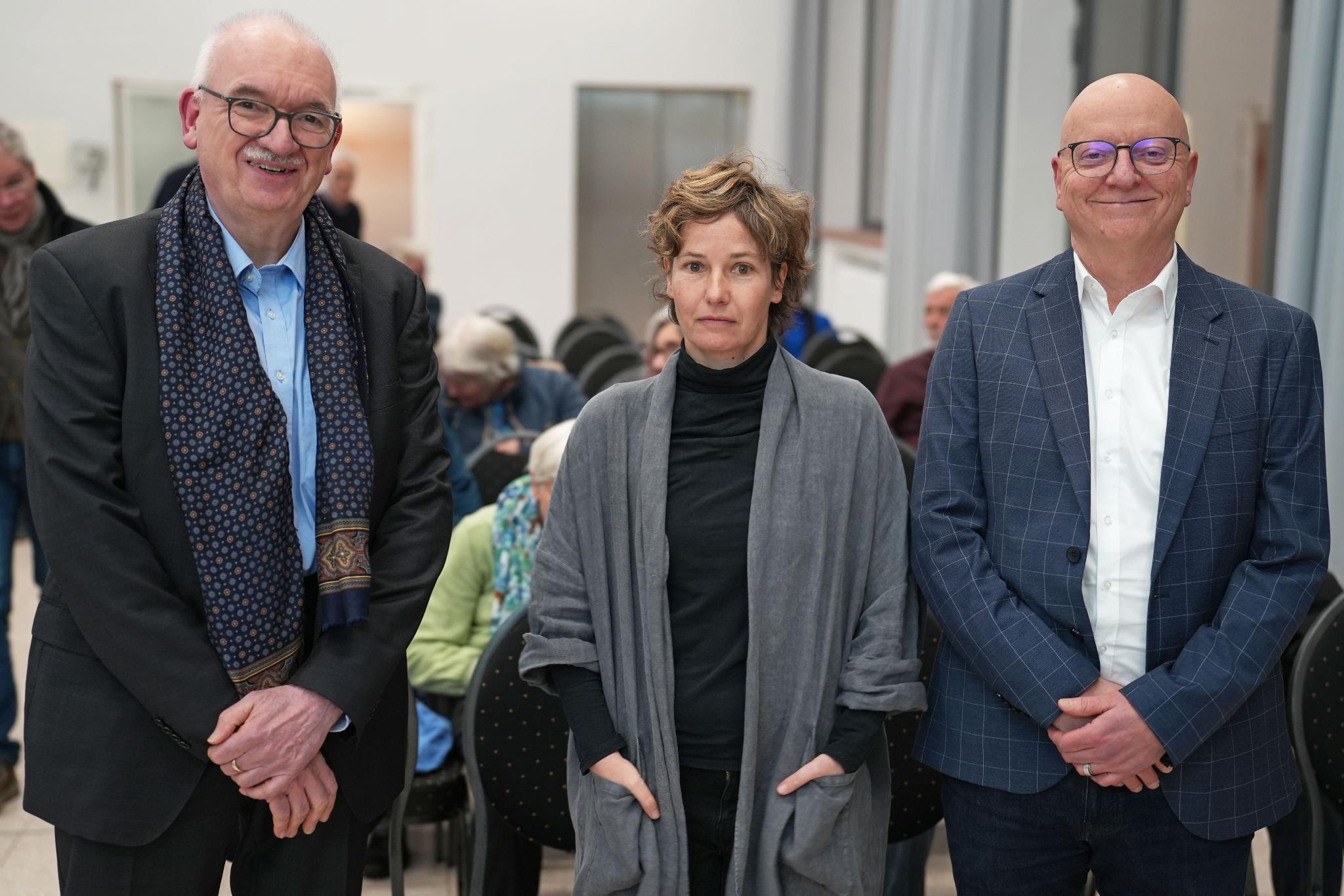 Die Wissenschaftler Wolf-Rüdiger Teegen, Nicole Reifarth und Jens Amendt (von links) berichten von ihrer spannenden Spurensuche.  