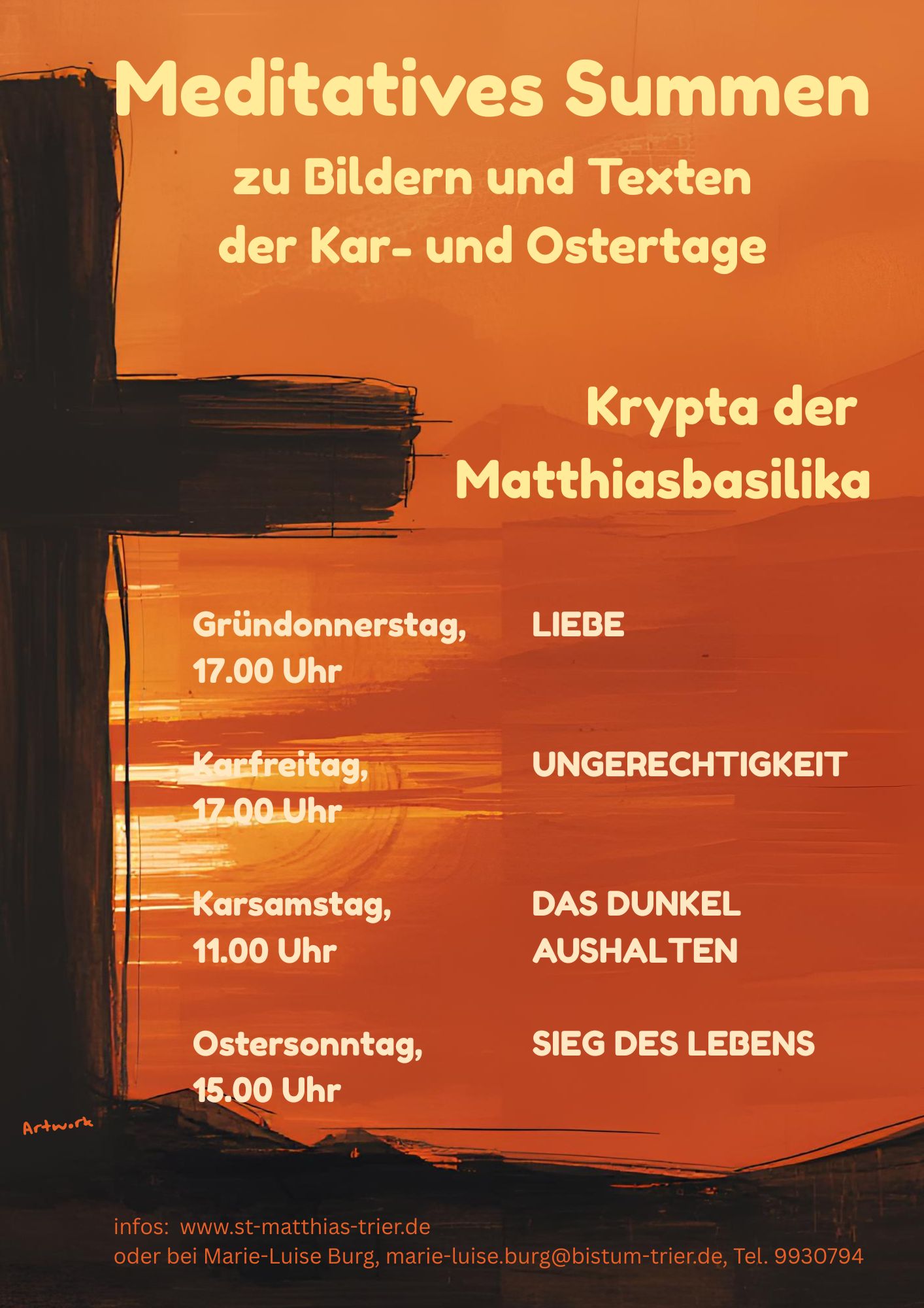 Meditatives Summen zu Bildern und Texten der Kar- und Ostertage