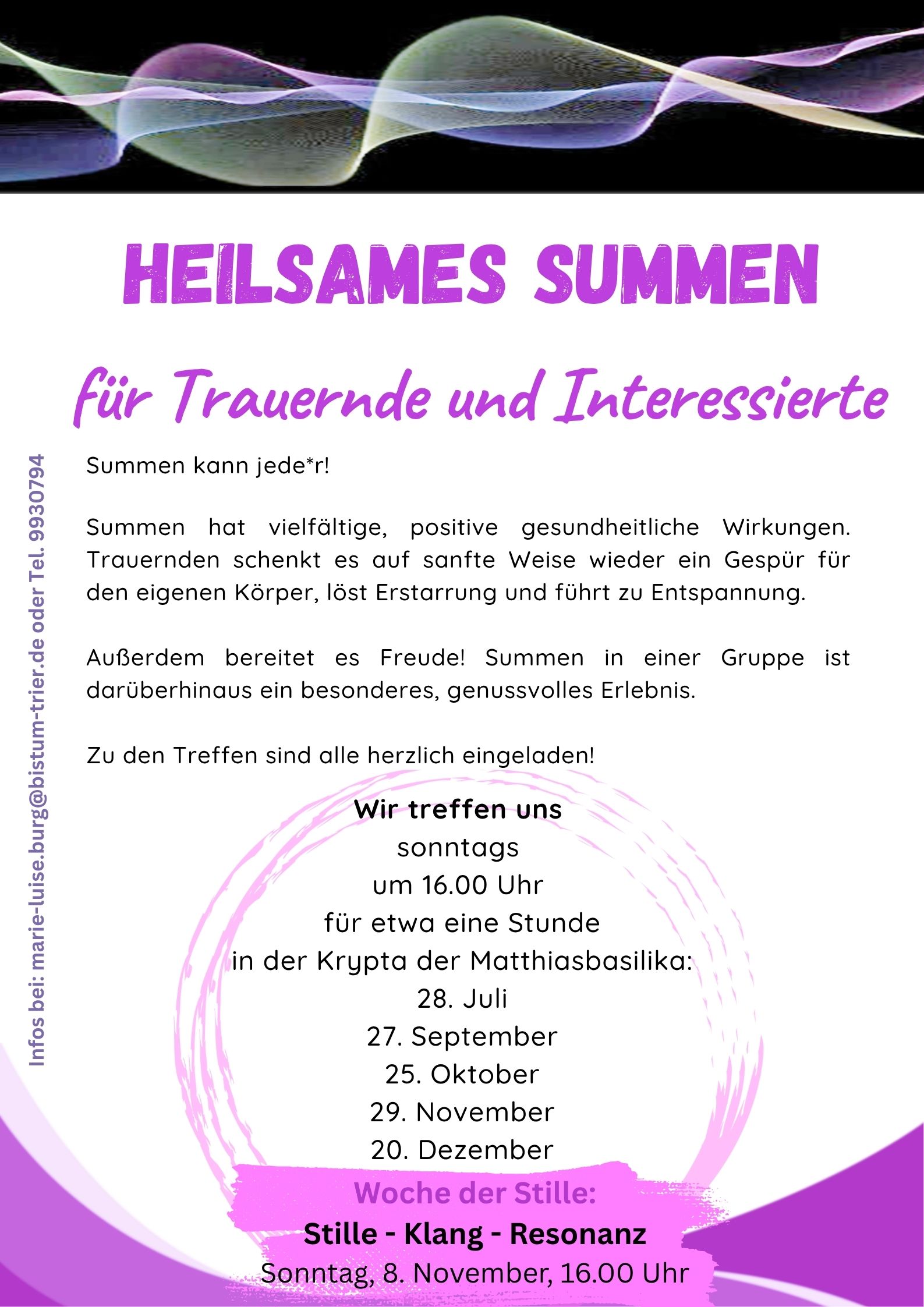 Plakat Heilsames Summen 2026-2