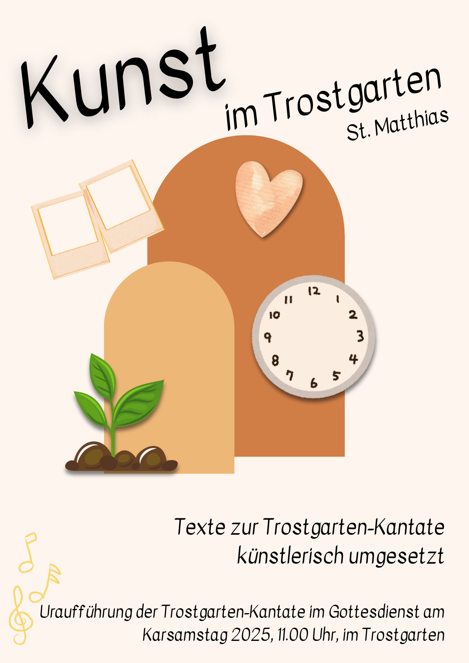 Plakat Kunst und Kantate