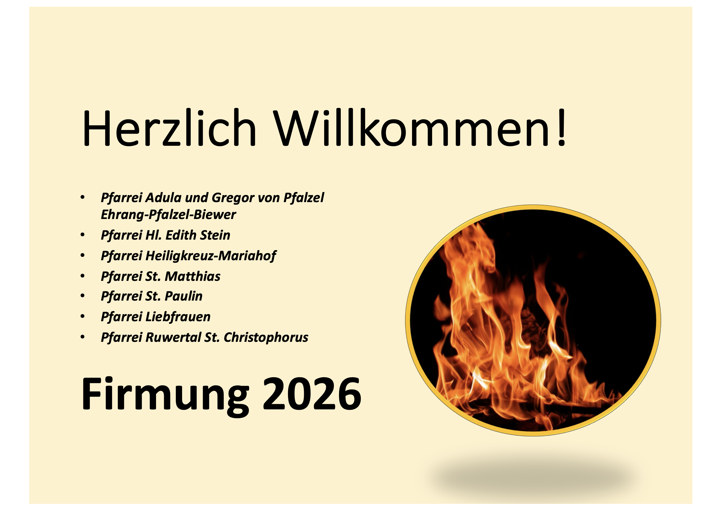 Präsentation Infoveranstaltung Firmung 2026