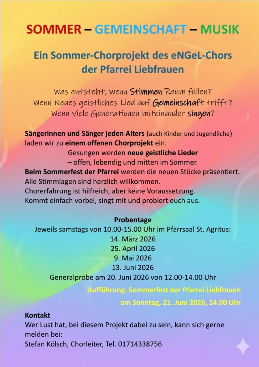 Sommerfest eNGeL-Chor