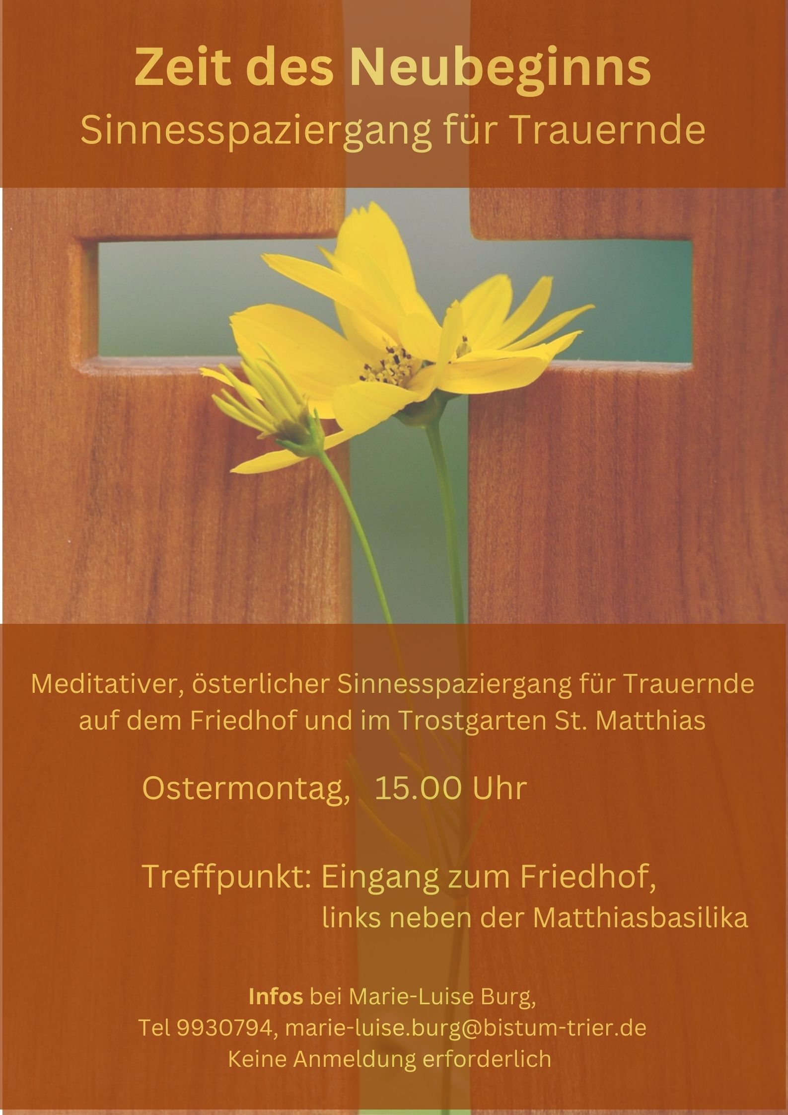 Zeit des Neubeginns Sinnesspaziergang für Trauernde HP